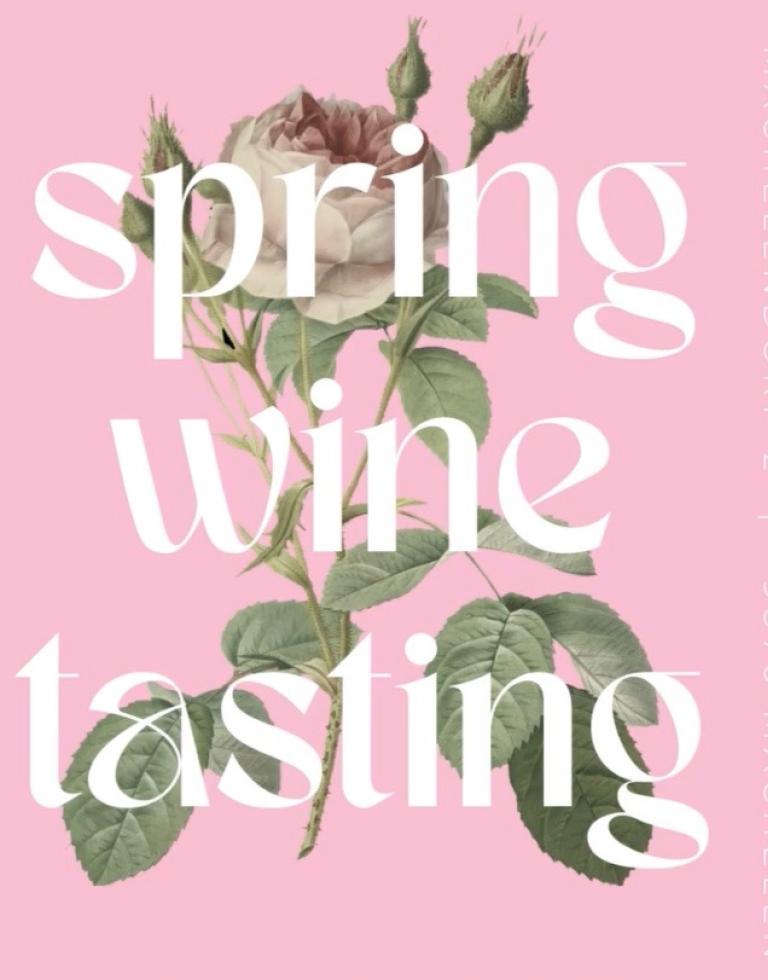 Spring wine tasting